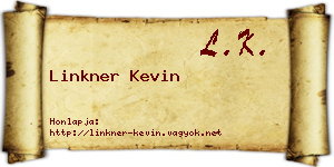 Linkner Kevin névjegykártya